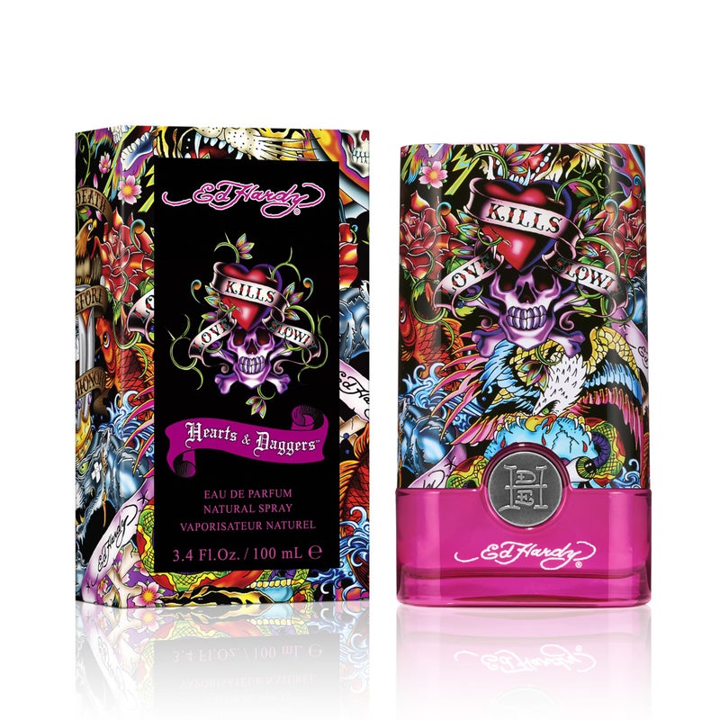 Ed Hardy Hearts & Daggers Women's Perfume Fragrance by Christian Audigier, Eau De Parfum, Gift for Her, 3.4 fl oz - Image 1