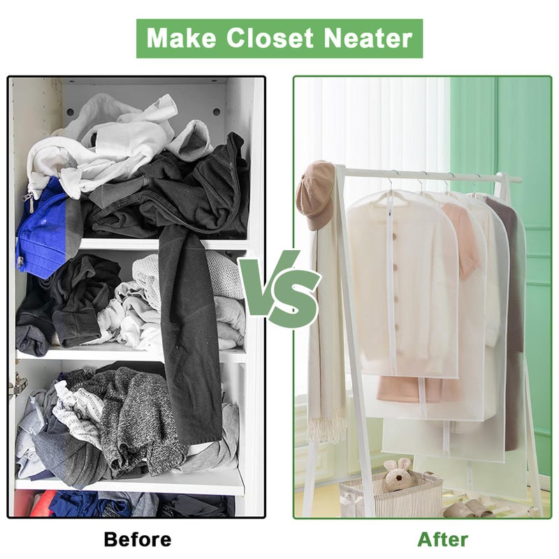 Clothes Cover 20 Pack Hanging Garment Bags, Dustproof Dress Bag with Zipper - Image 4