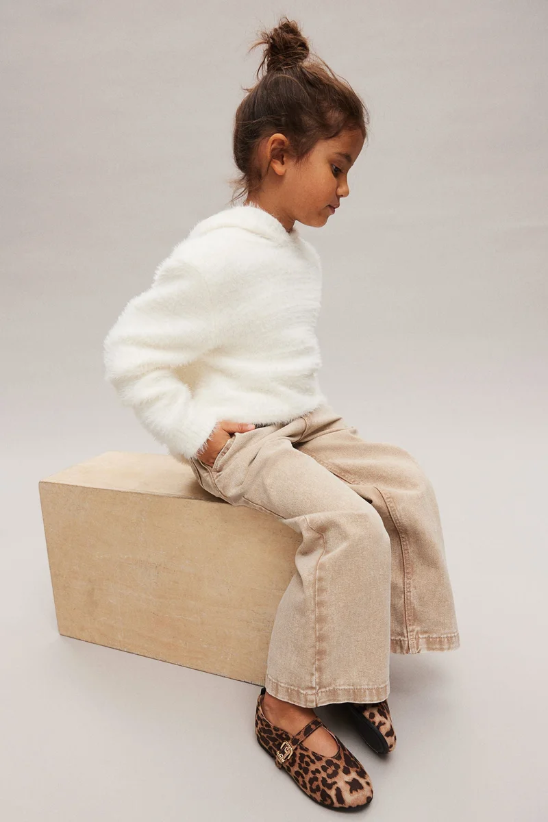 H&M Wide leg paper bag jeans