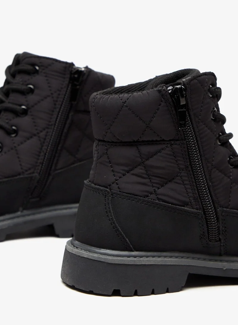 Lee Cooper Boys' High Cut Boots with Zip Closure