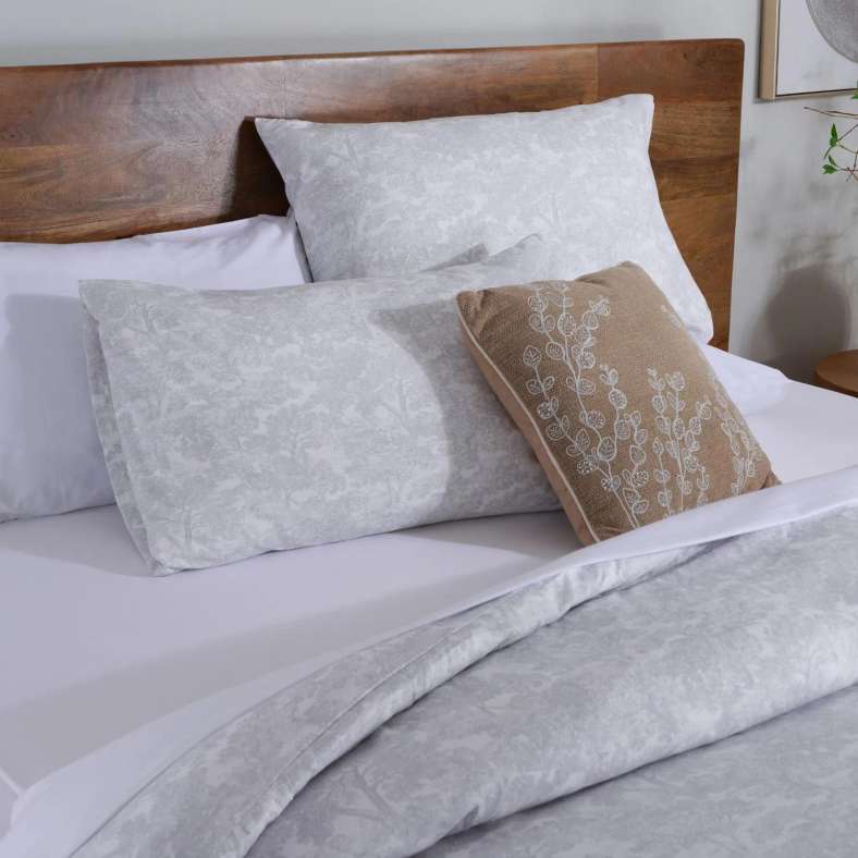 Pan Home Mere Garden 3-piece Duvet Cover Set 160x200cm - Grey - 121HEM9900176 - Image 3