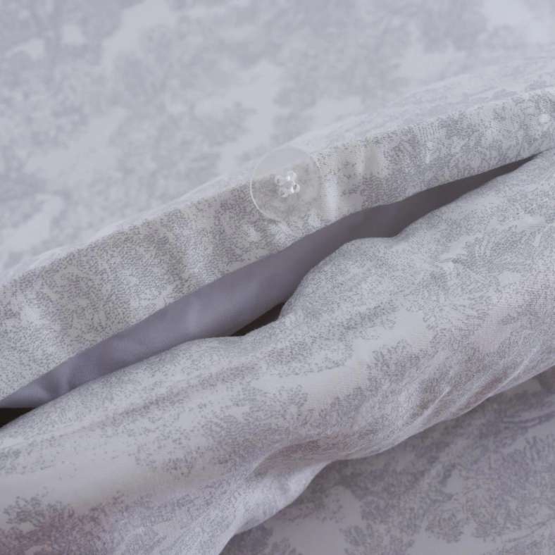 Pan Home Mere Garden 3-piece Duvet Cover Set 160x200cm - Grey - 121HEM9900176 - Image 4