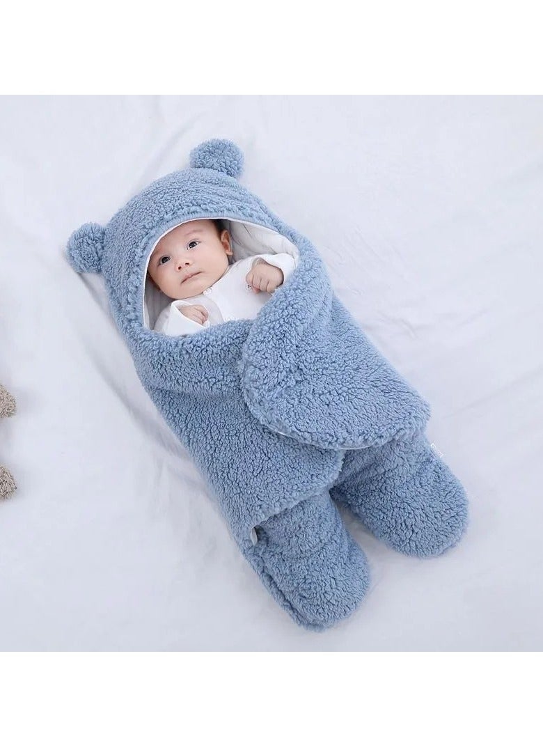 BAIG Baby Sleeping Bags Thicken Newborn Baby Wrap Blanket Winter Warm Newborn Envelope Soft Infant Sleeping Bag 0-9 Months - Image 1