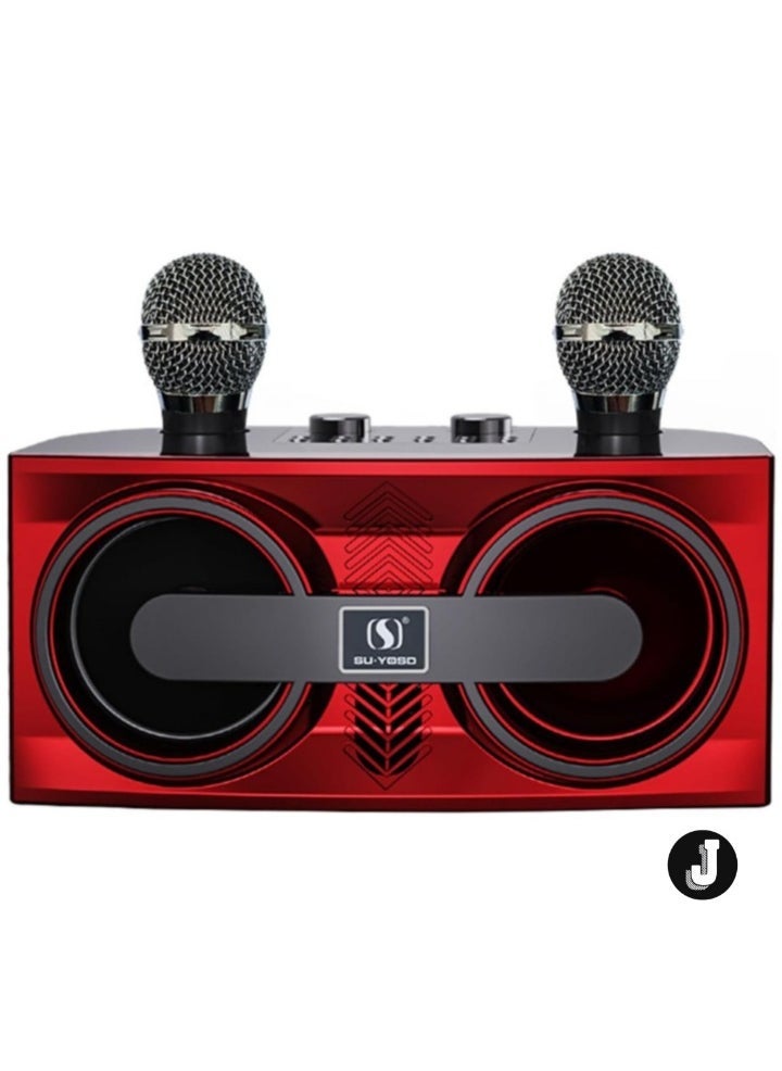 JAJEEK "Karaoke Machine for Adults and Kids – Portable Bluetooth Speaker with 2 Wireless Microphones, PA System for Indoor & Outdoor Parties, Family Singing Fun" - Image 1