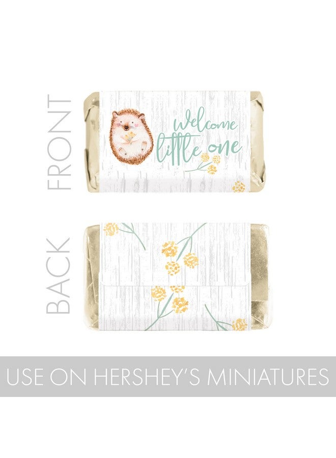 DISTINCTIVS Woodland Baby Shower Mini Candy Bar Wrappers Watercolor Creatures 45 Stickers - Image 5