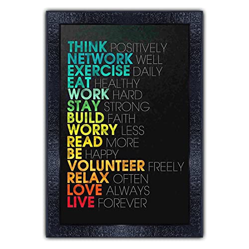 pnf Poster And Frames Motivational Quotes Frames With Acrylic Sheet | For Living, Bedroom | Home Decoration Item | Best Gifting Option (13.5x19 inch) 1178 - Image 1