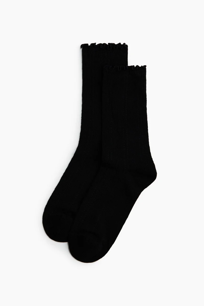 H&M 5-pack pointelle-knit socks