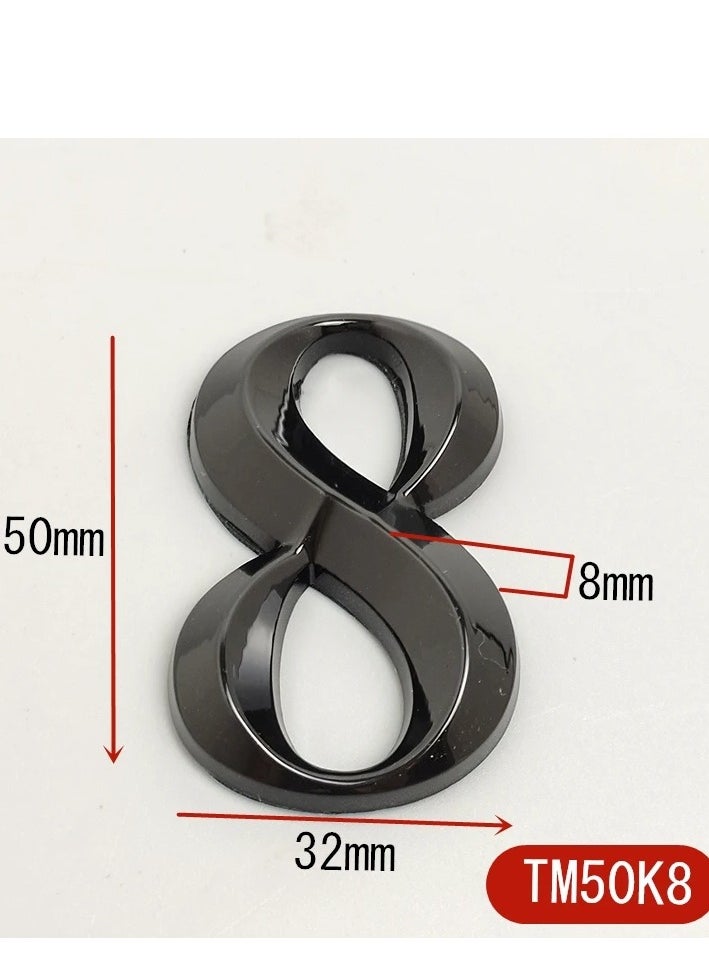 Generic - Gate Digits 0 To 9 Plastic Number Tag Numeral Door Plaque House Drawer Sign Plating Home Office Sticker Address Door Label - Image 1
