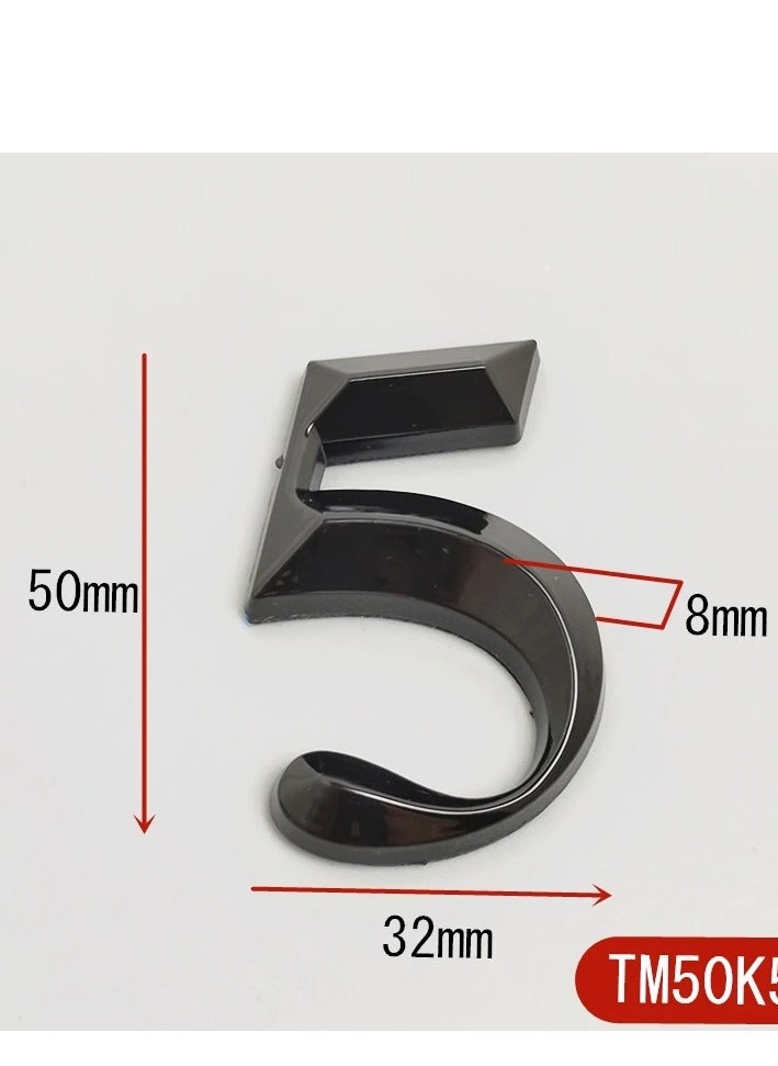 Generic - Gate Digits 0 To 9 Plastic Number Tag Numeral Door Plaque House Drawer Sign Plating Home Office Sticker Address Door Label - Image 1