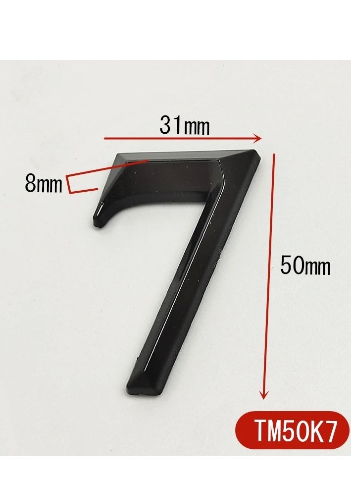 Generic - Gate Digits 0 To 9 Plastic Number Tag Numeral Door Plaque House Drawer Sign Plating Home Office Sticker Address Door Label - Image 1