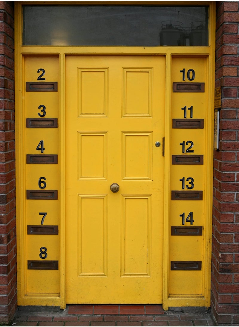 Generic - Gate Digits 0 To 9 Plastic Number Tag Numeral Door Plaque House Drawer Sign Plating Home Office Sticker Address Door Label - Image 1