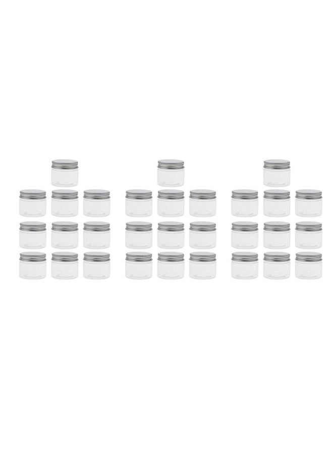 silvercnc 30pcs 50ml Empty Cosmetic Pots Lip Balm Containers Plastic Tins with  - Image 2