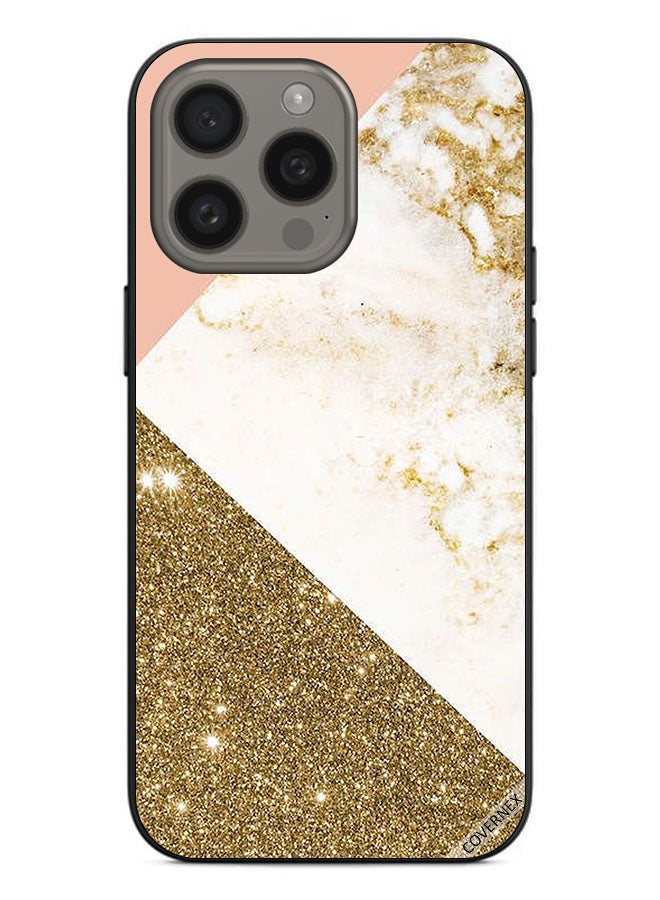 Covernex Protective Case Cover For Apple iPhone 15 Pro Max Glitter & Marble Pattern - Image 1