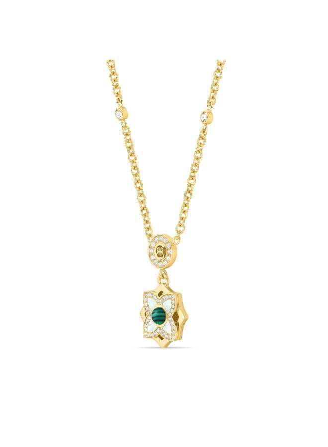CERRUTI 1881 Ottavia  Malachite Crystals Neckla - Image 1