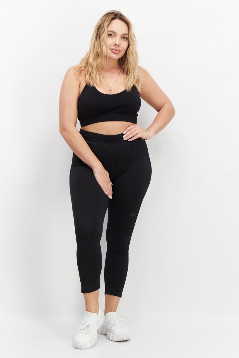 Adidas سراويل رياضية نسائية ضيقة للركض، سوداء - Image 4