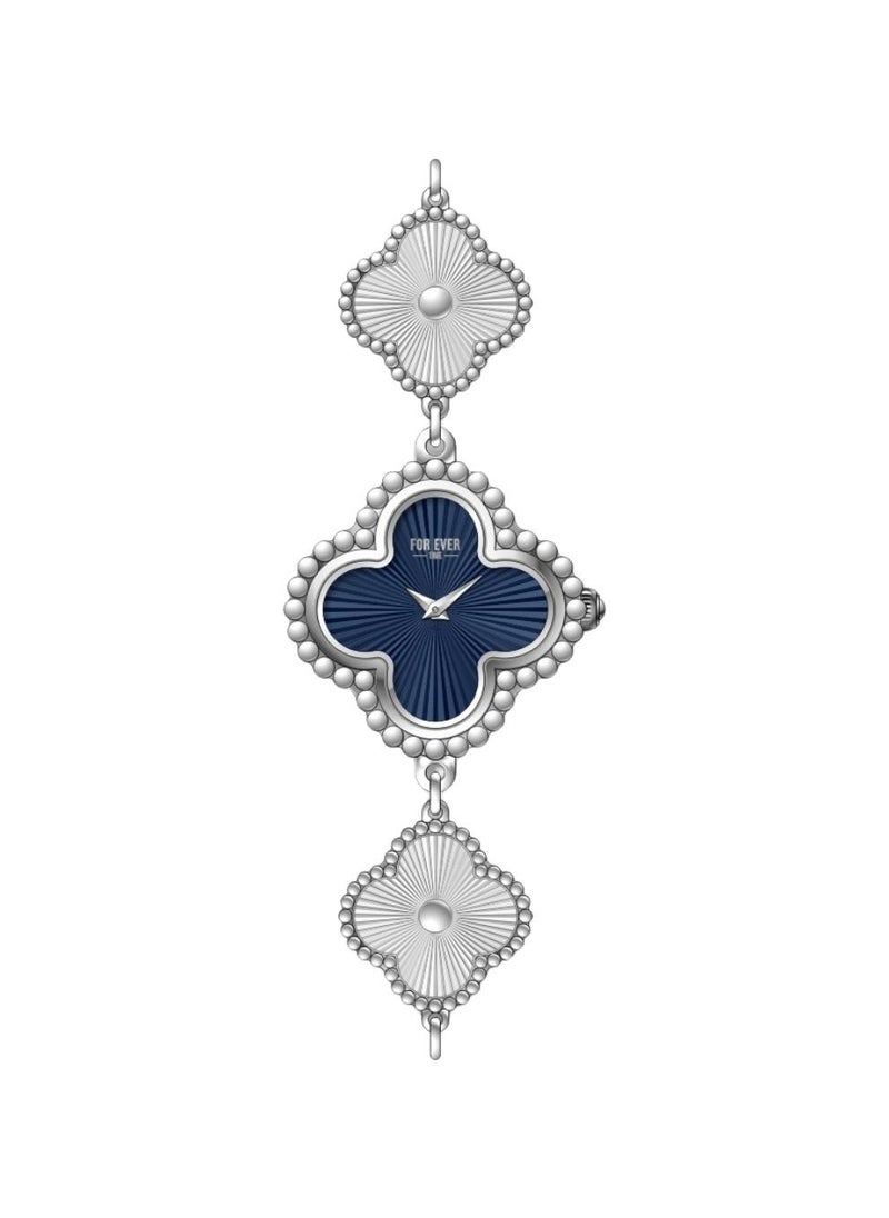 Forever Time - Forever watch for women, 237, silver, blue dial - Image 1