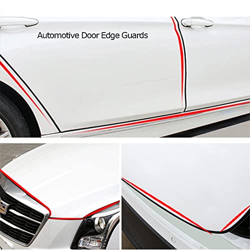 Tintvent Automotive Door Edge Trim Molding Kit with Tape, L Shaped Lip Guard for Car Fenders, Running Boards, Camper Shells, Spas, Mirrors Edge and More, Black(26Feet) - Image 4