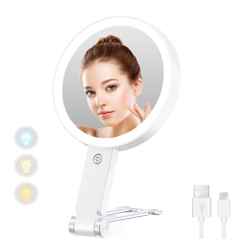 هدية أعمال عيد الميلاد مرآة مكياج LED ترسلها الشركة كهدية تذكارية لعملائها بمناسبة الذكرى السنوية - Image 3