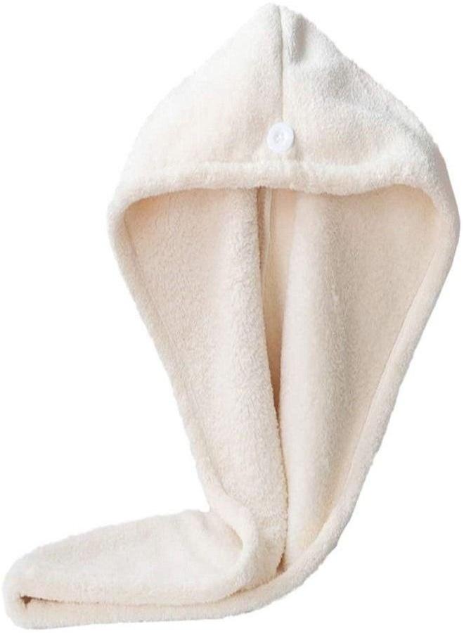 HOMESTAR Hair drying towel of the finest cotton off-white color - Image 1