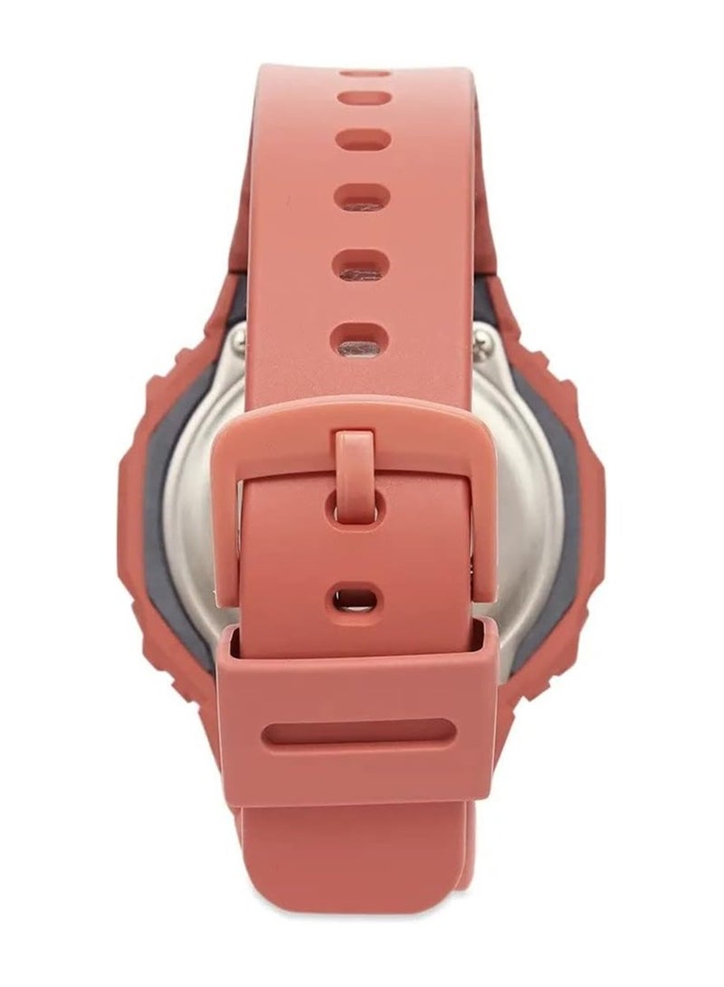 Casio G-Shock GMA-S2100-4A2DR Multi-Function Watch with Plastic Strap for Women, Pink - Image 3