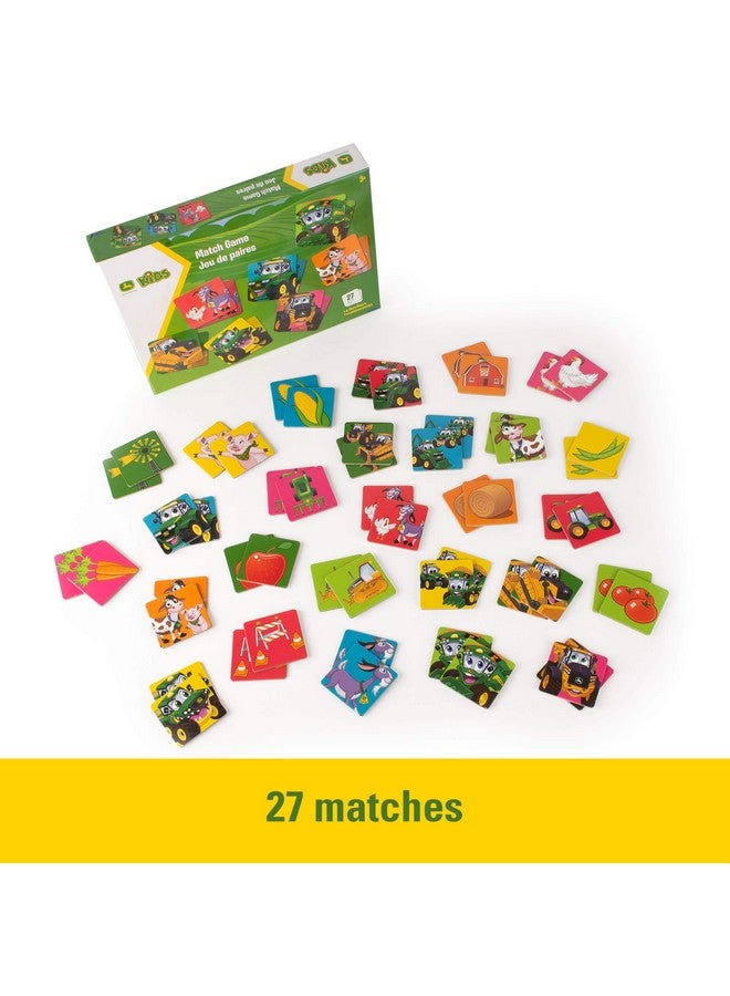 TOMY John Deere Kids Matching Game - Farm Themed Memory Game for Toddlers and Kids - John Deere Toys - Preschool Games and Learning Activities - 27 Matches - Ages 3 Years and Up - Image 3