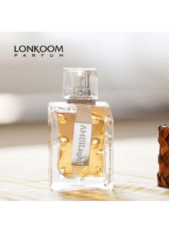 LONKOOM Ambilight  Yellow  Fragrance for Women  Fruity and Floral Scent  Perfume Notes of Lychee Rose Peony Lily Amber Cedar Musk  Long Wearing Aromatic Projection  34 oz EDP Spray 