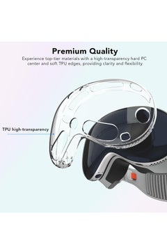 Generic Upgraded Cover Case Compatible with Apple Vision Pro, TPU Protective Cover Case for Vision Pro VR Headset 2024 Accessories 【Fit Air Holes Perfect】  - Image 2