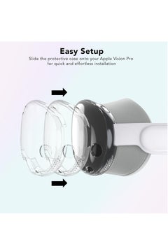 Generic Upgraded Cover Case Compatible with Apple Vision Pro, TPU Protective Cover Case for Vision Pro VR Headset 2024 Accessories 【Fit Air Holes Perfect】  - Image 3