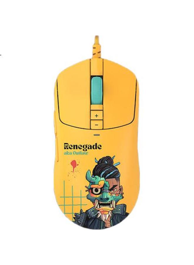 A4TECH A4tech Es72 Ultra Wired Gaming Mouse, Wild Tribe Jade Kylin Lightweight Fps Pubg Cs C Puter Peripheral E-sports Mouse, Reverse Explorer - Image 3