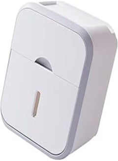 Generic Toilet Roll Holder,Roll Paper Box Tub Shelf Shelves for Storage Wall Mounted Phone Holder Stand Toilet Paper Dispenser Toilet Paper Rack Bathroom Towel Holder Toilet Paper Holder with Shelf White 