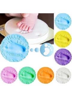 Thoraya DIY Baby Care Hand Foot Inkpad Handprint Footprint Fingerprint 7 Color Soft Clay Fluffy Foam Supplies Antistress Kids Toys for Children  - Image 5