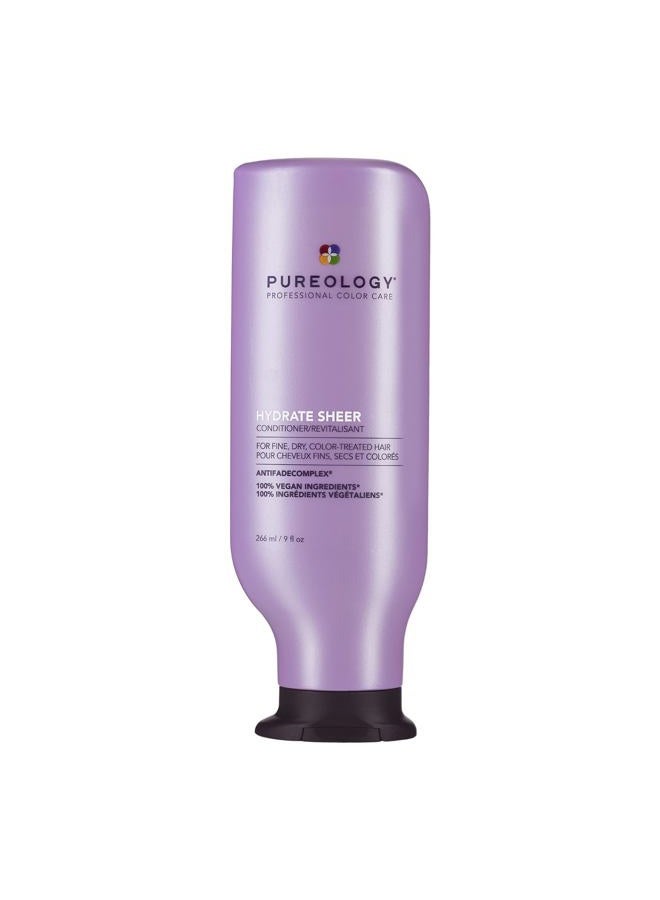 PUREOLOGY Hydrate Sheer Nourishing Conditioner | For Fine, Dry Color Treated Hair | Sulfate-Free | Vegan - Image 1