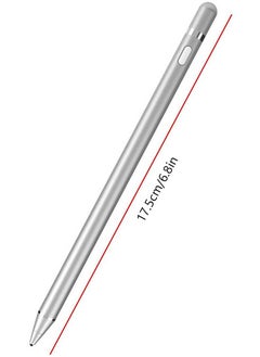 Theodor Theodor Stylus Pen for iPad with Tilt Sensitivity, iPad Stylus Pencil for Apple iPad 10/9/8/7/6, iPad Pro 11, iPad Pro 12.9, iPad Mini 6/5, iPad Air 5/4/3, Palm Rejection, Magnetic Attachment, Silver  - Image 5