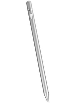 Theodor Theodor Stylus Pen for iPad with Tilt Sensitivity, iPad Stylus Pencil for Apple iPad 10/9/8/7/6, iPad Pro 11, iPad Pro 12.9, iPad Mini 6/5, iPad Air 5/4/3, Palm Rejection, Magnetic Attachment, Silver  - Image 1