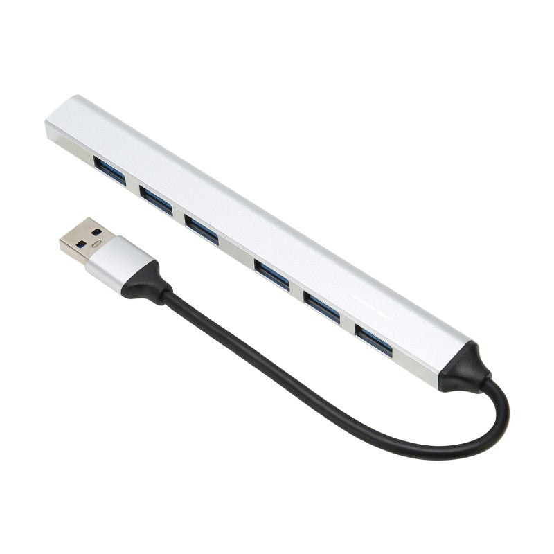 USB3.0 Hub 7-Port Ultra Slim Data USB Hub - Fast 5.0Gb/s Transfer Speed Multi USB Port Expander for PCs Superbooks Tablets - Image 1