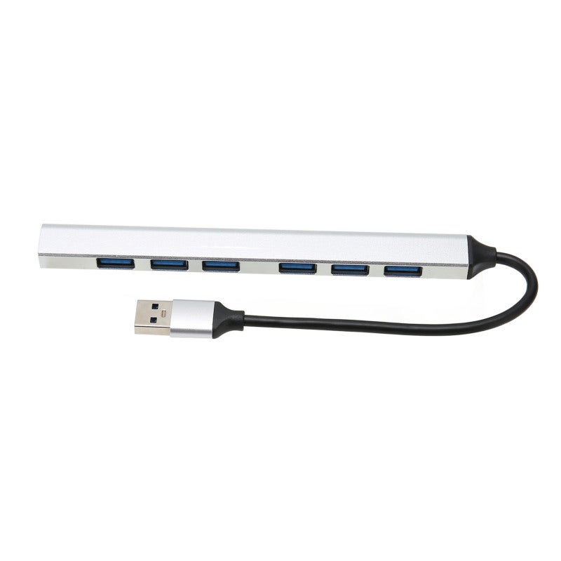 USB3.0 Hub 7-Port Ultra Slim Data USB Hub - Fast 5.0Gb/s Transfer Speed Multi USB Port Expander for PCs Superbooks Tablets - Image 2