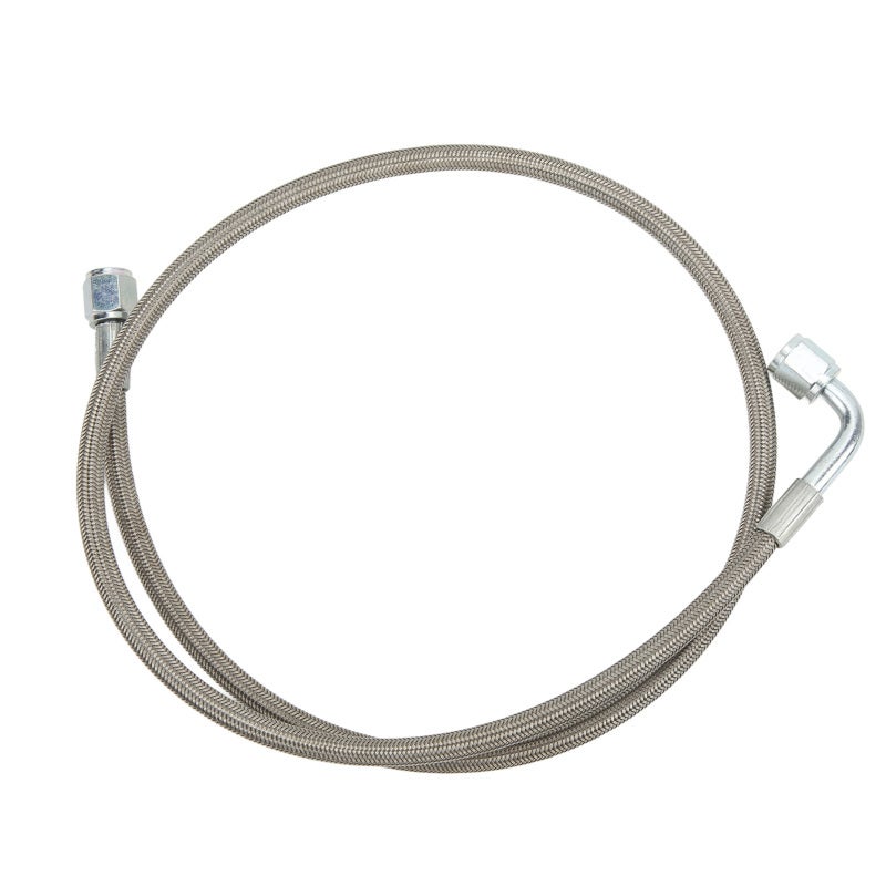 Turbo Oil Feed Line 12 Inches Stainless Steel Braided - 90 Degree Swivel Fittings Turbocharger Lubricant Line for Turbocharged Engine Systems - Image 4