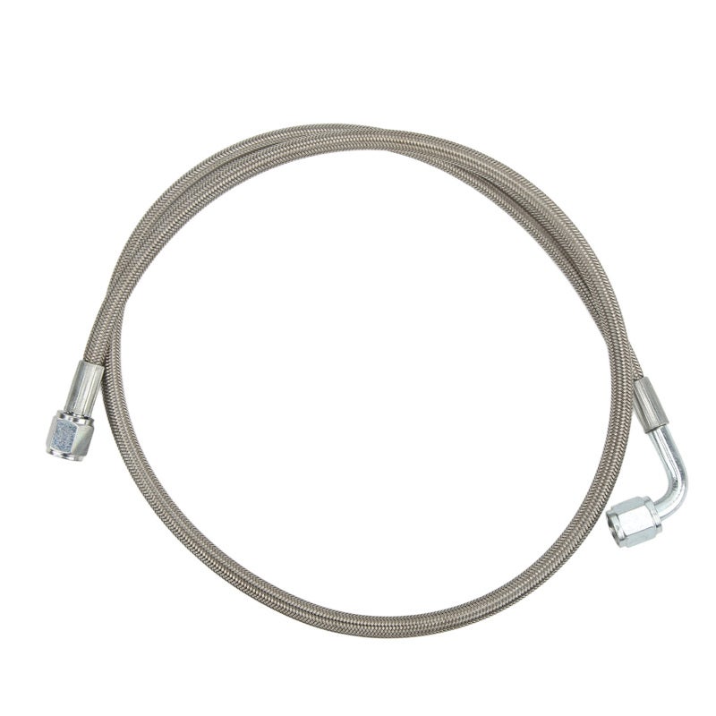 Turbo Oil Feed Line 12 Inches Stainless Steel Braided - 90 Degree Swivel Fittings Turbocharger Lubricant Line for Turbocharged Engine Systems - Image 5