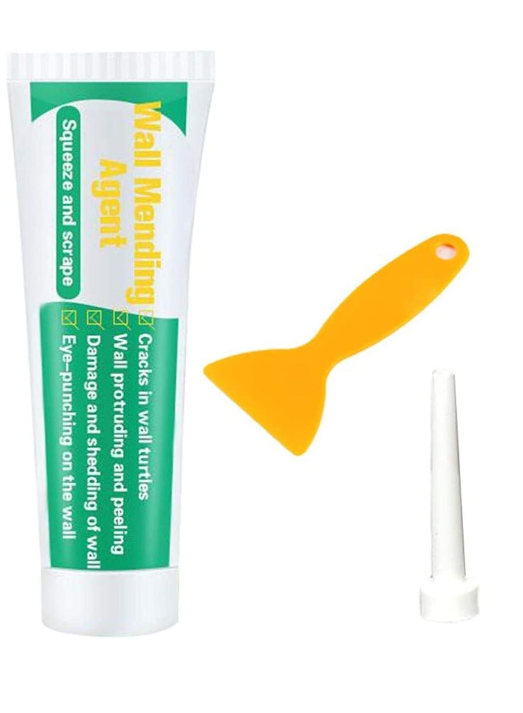 Wall Repairing Ointment, Wall Repair Cream, Wall Crack Repair Paste, Wall Mending Agent, Universal Caulk Sealing Broken Hole Filler Walls Peeling Graffiti Gap Repair Cream