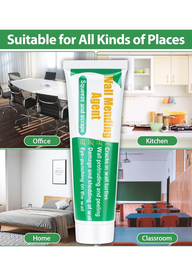 MJZ Wall Repairing Ointment, Wall Repair Cream, Wall Crack Repair Paste, Wall Mending Agent, Universal Caulk Sealing Broken Hole Filler Walls Peeling Graffiti Gap Repair Cream - Image 5