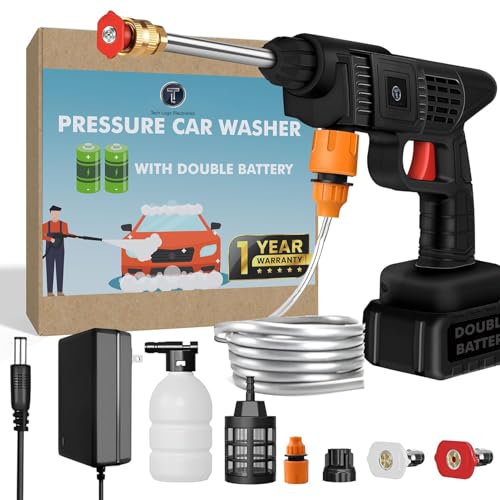 Javilant designer Cordless Portable Wireless Pressure Washer Gun | High Pressure Water Gun for Car Wash Bike Washing Cleaning | Adjustable Nozzle and Water Hose Pipe (1 Year Warranty) - Image 1