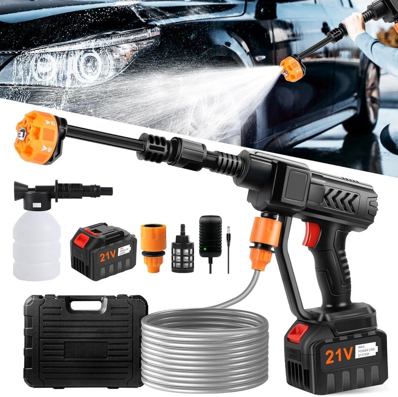 Javilant designer Cordless Portable Wireless Pressure Washer Gun | High Pressure Water Gun for Car Wash Bike Washing Cleaning | Adjustable Nozzle and Water Hose Pipe (1 Year Warranty) - Image 3