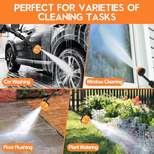 Javilant designer Cordless Portable Wireless Pressure Washer Gun | High Pressure Water Gun for Car Wash Bike Washing Cleaning | Adjustable Nozzle and Water Hose Pipe (1 Year Warranty) - Image 4