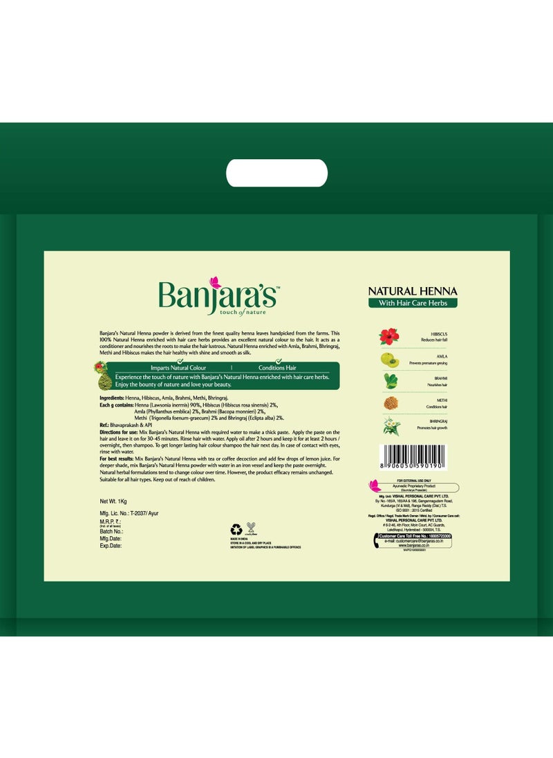 Banjara - Banjara's Natural Henna Powder (1 KG) - Image 1