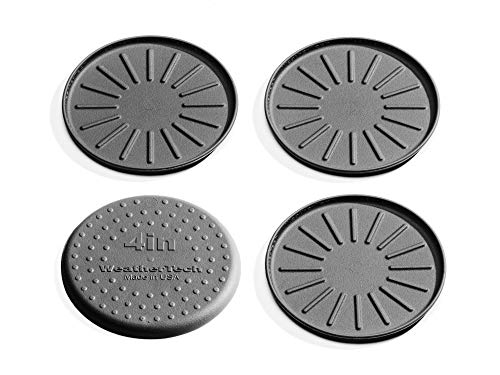 WeatherTech وسادات مشروبات WeatherTech 4" للأسطح المنزلية، مضادة للانزلاق، بدون انزلاق - مجموعة من 4، سوداء - (8A4CSTBK) - Image 1