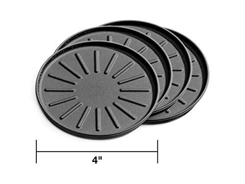 WeatherTech وسادات مشروبات WeatherTech 4" للأسطح المنزلية، مضادة للانزلاق، بدون انزلاق - مجموعة من 4، سوداء - (8A4CSTBK) - Image 3