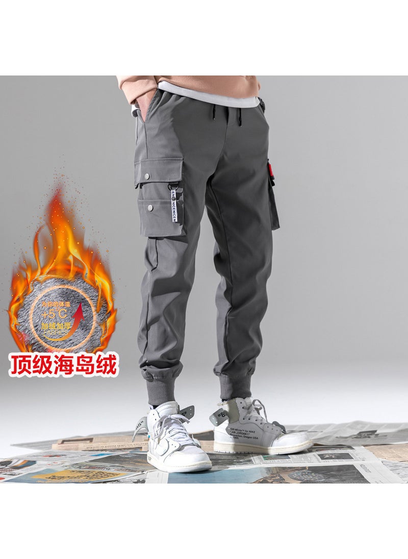 Generic - Mens Winter Fleece Casual Jogger Sweatpants Regular Gray - Image 1