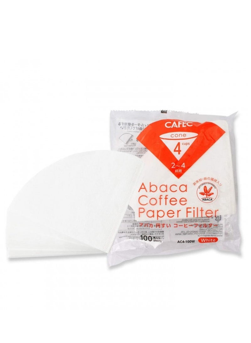 كافيك فلتر للقهوة v60 أبيض مقاس 02 عدد 100 حبه - Image 2