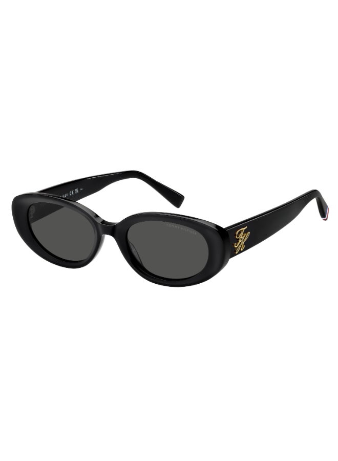 TOMMY HILFIGER TH 2344/S Sunglasses Black Oval - Image 1