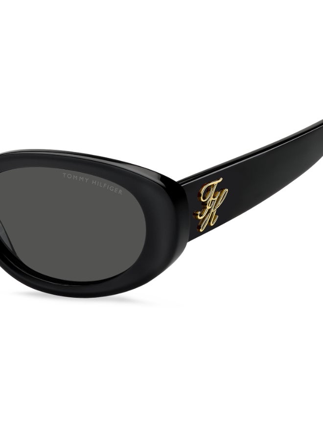 TOMMY HILFIGER TH 2344/S Sunglasses Black Oval - Image 5